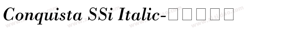 Conquista SSi Italic字体转换